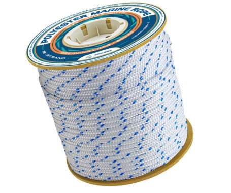 AQUA MARINE - Polyester Marine Rope - ( 90 Meter Spool)